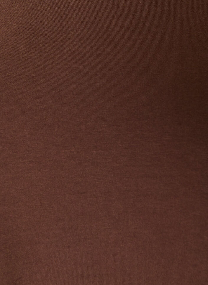 Baslinne i jersey med l&aring;nga &auml;rmar, Brun, Packshot image number 2