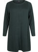 Stickad klänning i bomull-viskosblandning, Grön, Packshot image number 0