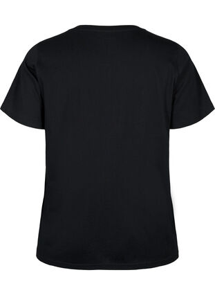 T-shirt i ekologisk bomull med tryck , Black W. Be G. Foil, Packshot image number 1