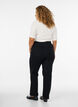 Gemma-jeans med normal passform och h&ouml;g midja, Svart, Model image number 1
