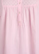 Tunika i bomullsmuslin med broderie anglaise, Rosa, Packshot image number 2