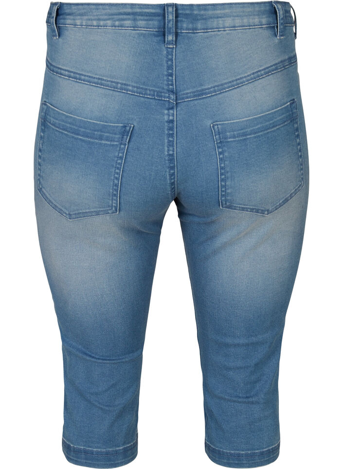 Slim fit Emily capri-jeans, Blå, Packshot image number 1
