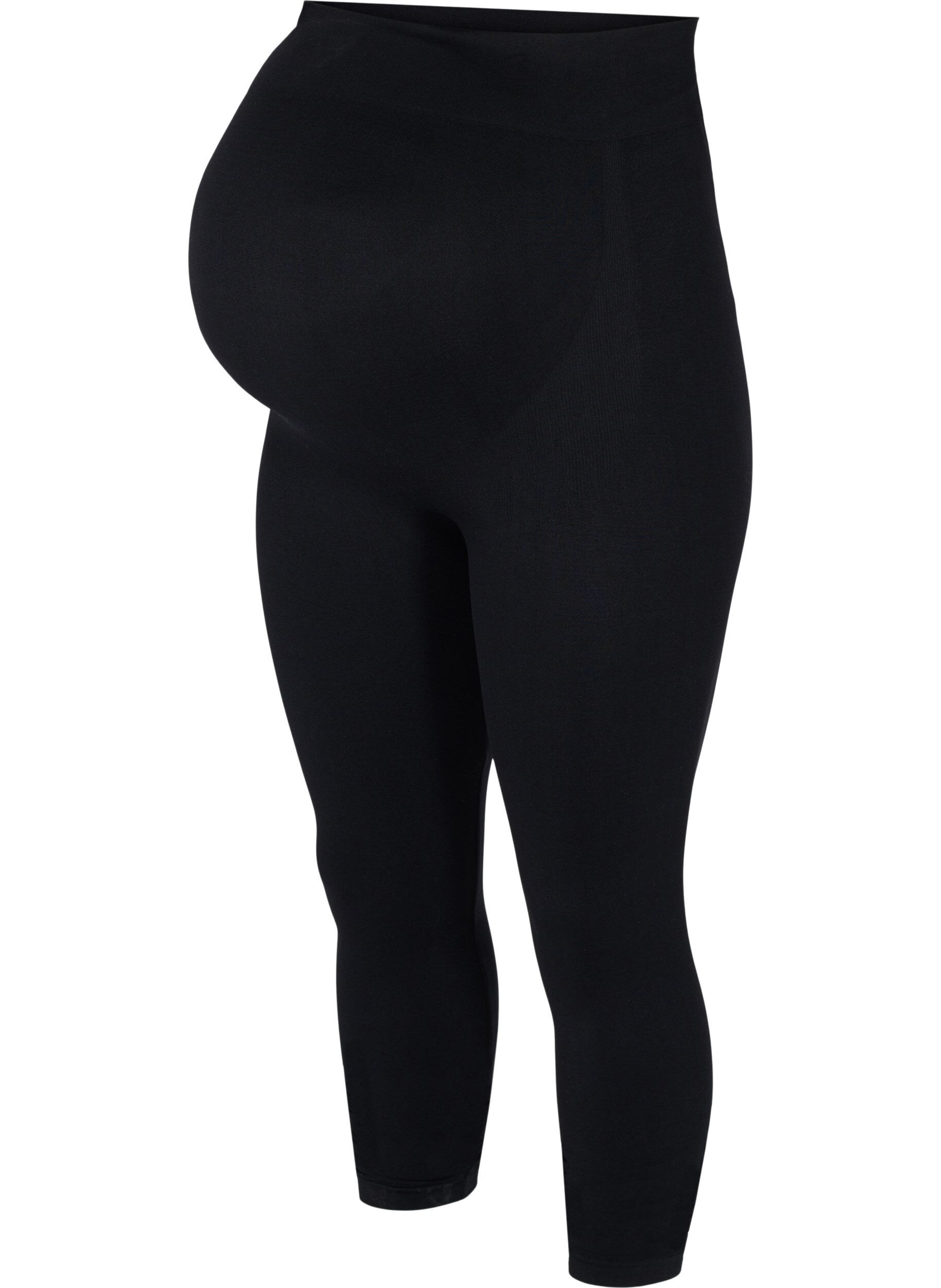 Zizzi Seamless gravidleggings, Black, Packshot image number 0