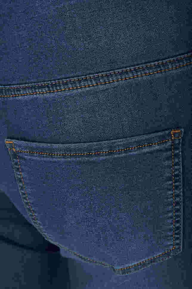 Extra slim Nille jeans med hög midja, Blue d. washed, Packshot image number 3