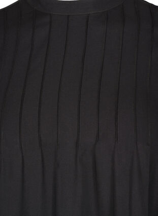 Viskostunika med 3/4-ärmar, Black, Packshot image number 2