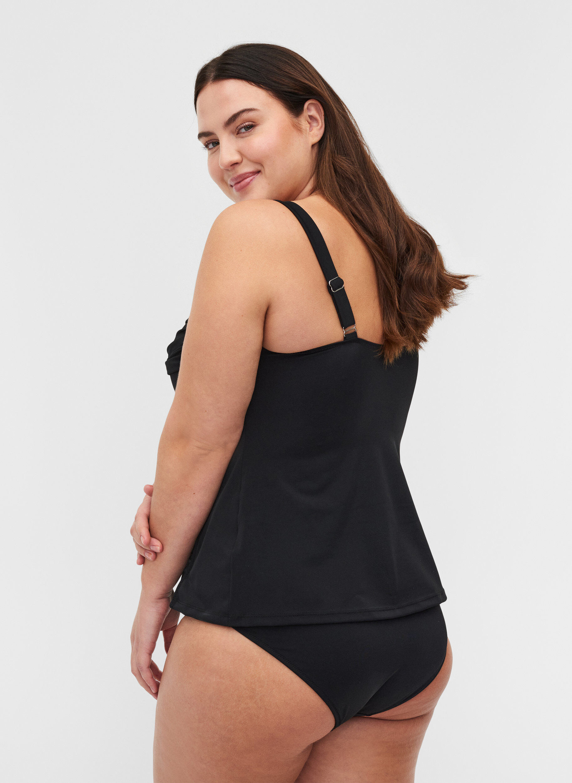 Zizzi Tankini, Svart, Model image number 2