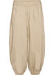 Ballongbyxor med fickor och res&aring;r i midjan, Beige, Packshot image number 0