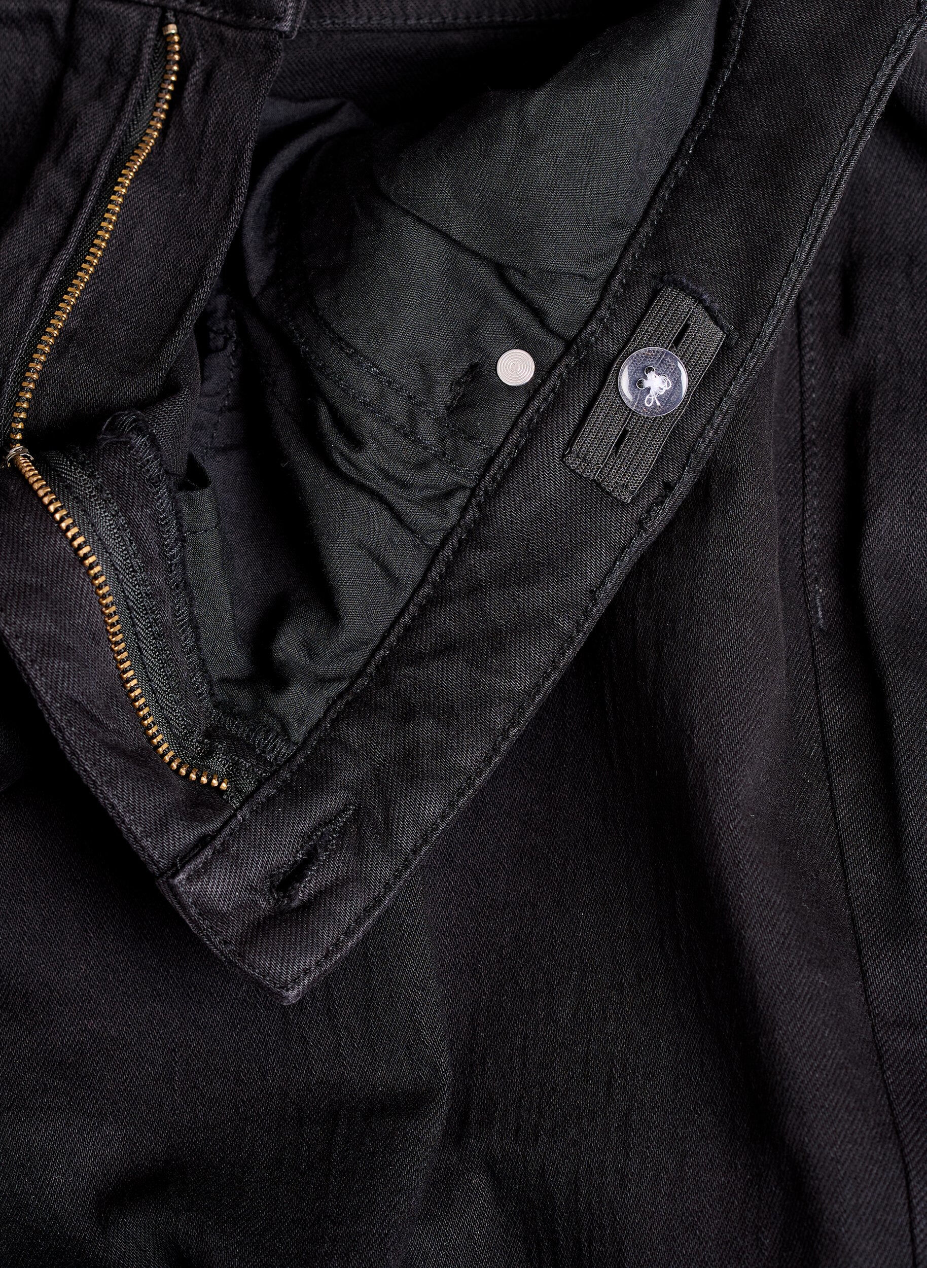 Zizzi Jeans med vida ben och h&ouml;g midja, Svart, Packshot image number 3