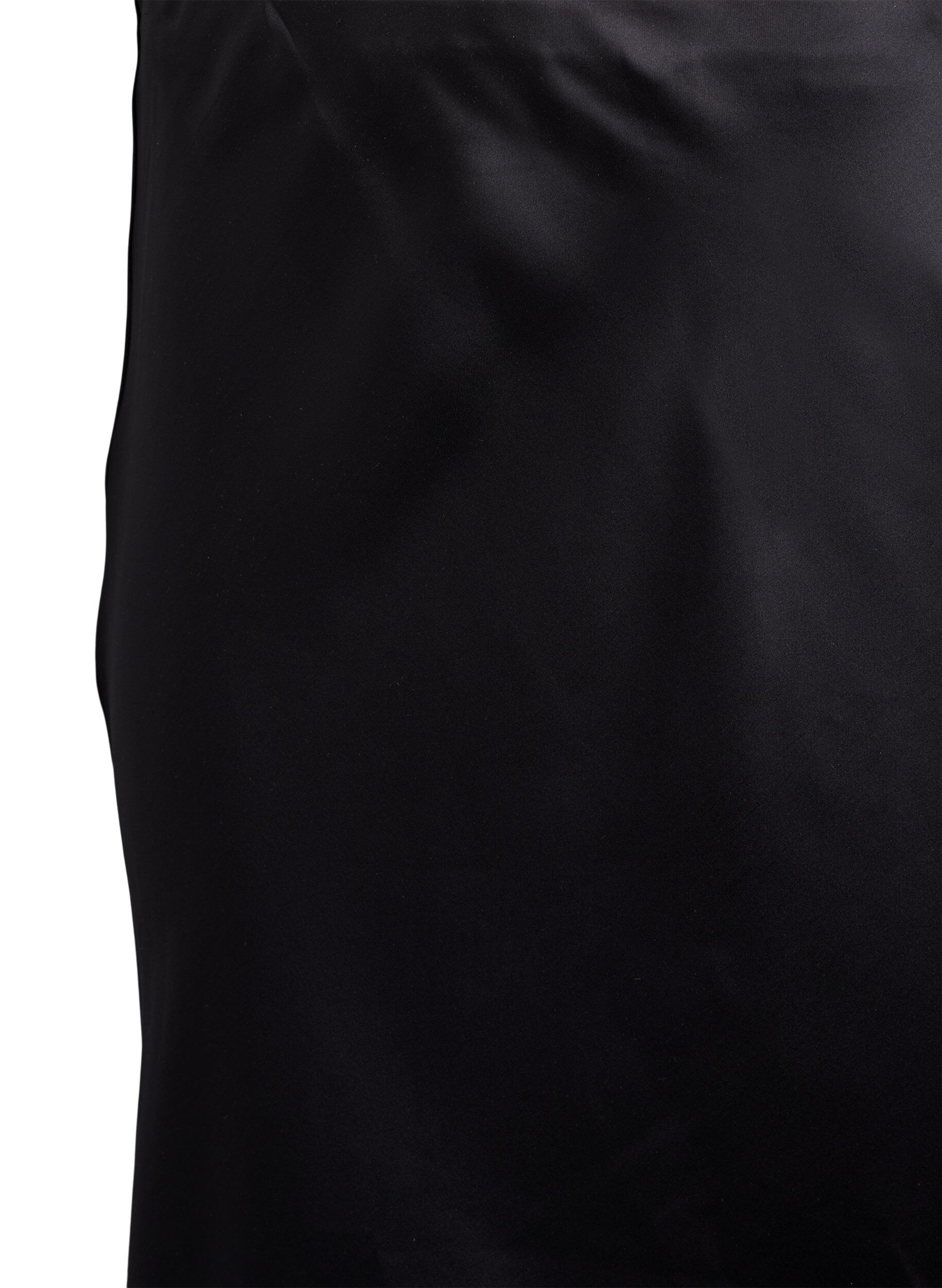 ZizziMidikjol i satin, Svart, Packshot image number 2