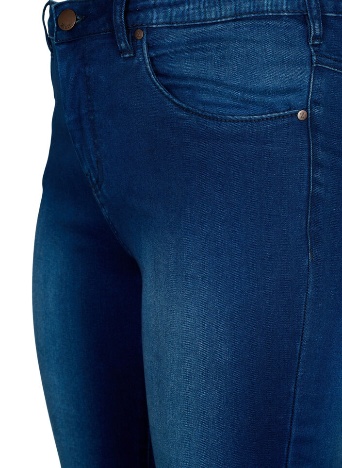 Super slim Amy jeans med h&ouml;g midja, Blue Denim, Packshot image number 2