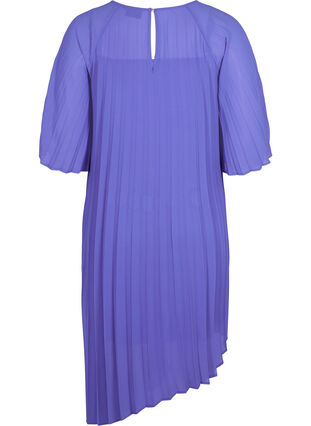 Klänning med 2/4-ärmar och a-linjeform, Dazzling Blue, Packshot image number 1