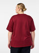 T-shirt med strass och rund hals, M&ouml;rk Bordeaux, Model image number 2