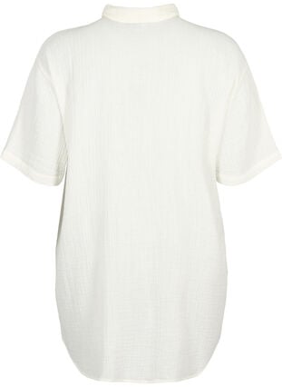 Kortärmad skjorta med knappar, Off-White, Packshot image number 1