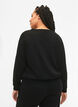Sweatshirt med text, Black W. Reset, Model image number 1