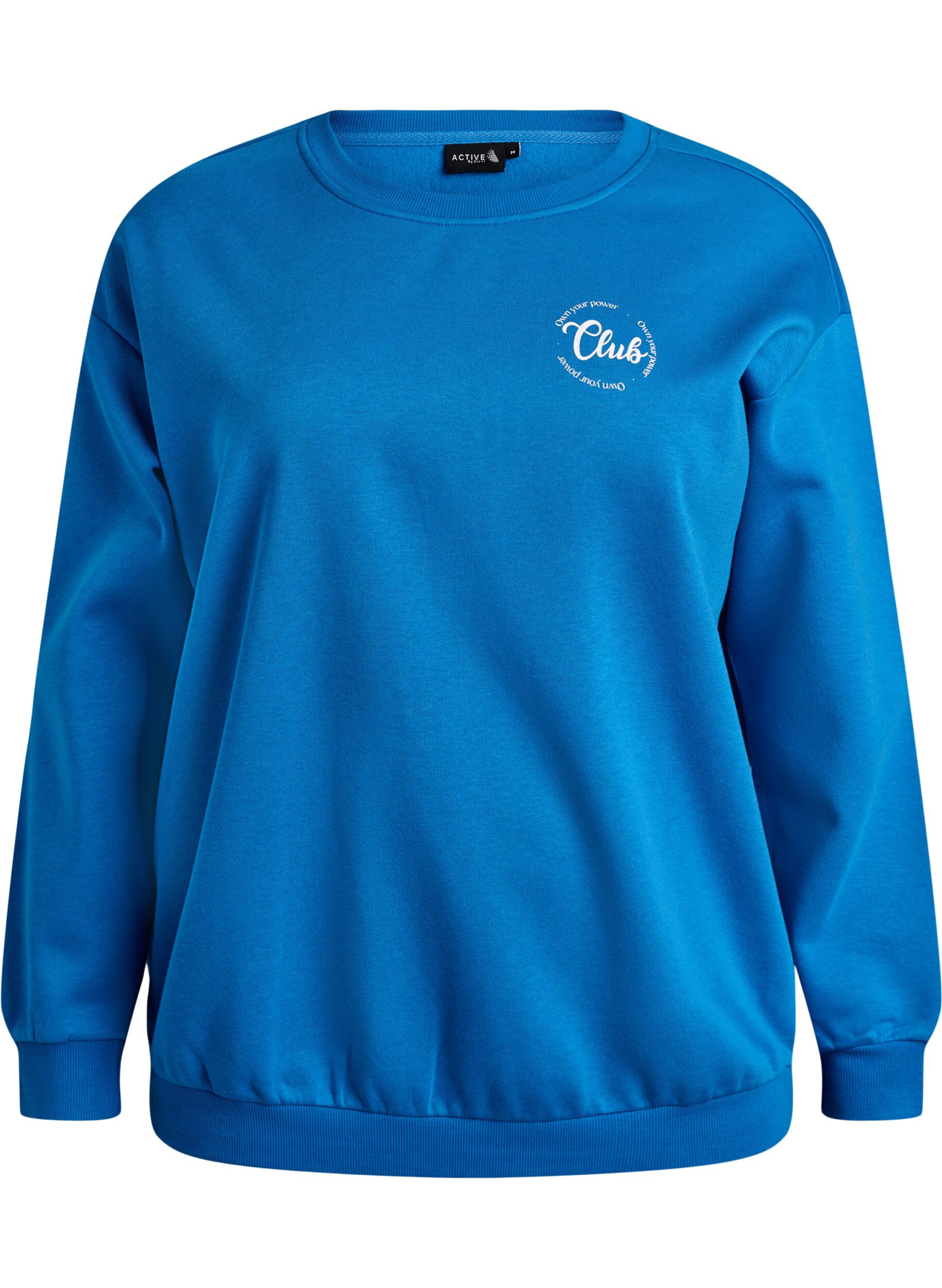 Sweatshirt med texttryck