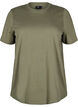 Enkel t-shirt i bomull med rund halsringning, Gr&ouml;n, Packshot image number 0