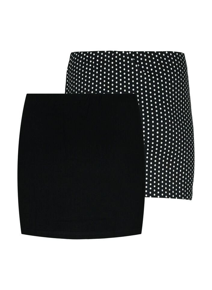 2-pack toppförlängare, Black/Black Dot, Packshot image number 1