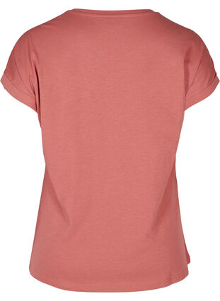 T-shirt i bomullsmix, Faded Rose Mel., Packshot image number 1