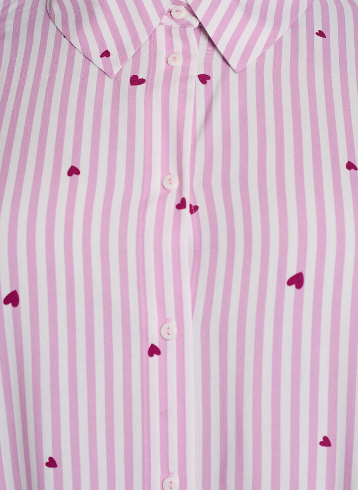 Nattlinne med r&auml;nder och hj&auml;rtan, Rosa, Packshot image number 2