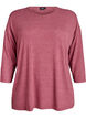 Jerseyblus med 3/4-&auml;rm, Rosa, Packshot image number 0