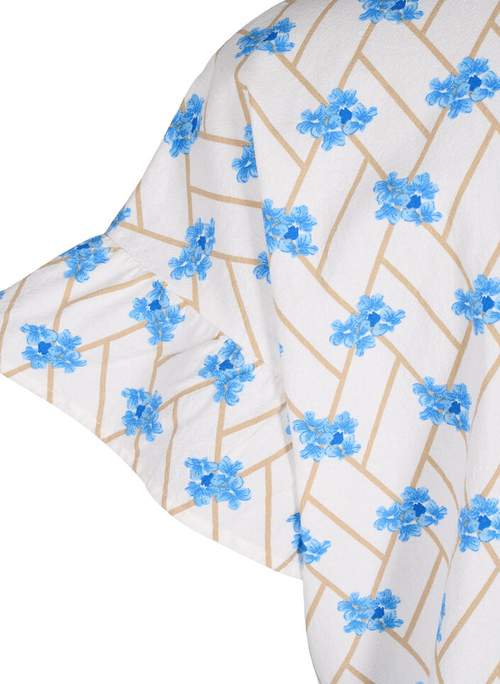 Blommig bomullstunika, Snow White Flower, Packshot image number 3