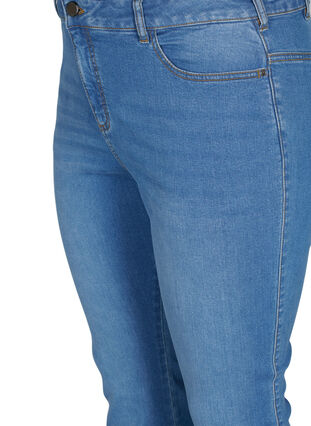 Högmidjade Ellen bootcut jeans, Light blue, Packshot image number 2