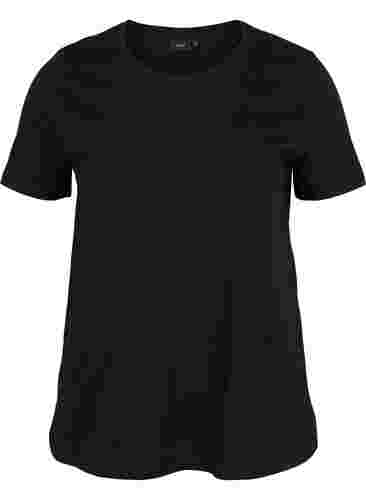 2-pack t-shirt i bomull, Mallard Green/Black, Packshot image number 3