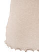 Ribbad topp med spetskant, Beige, Packshot image number 3