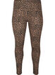Viskos leggings med leopardmönster, Svart, Packshot image number 0
