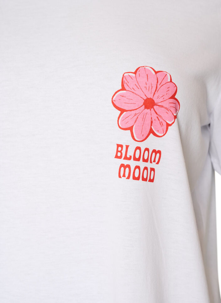T-shirt med tryck, Vit, Packshot image number 2
