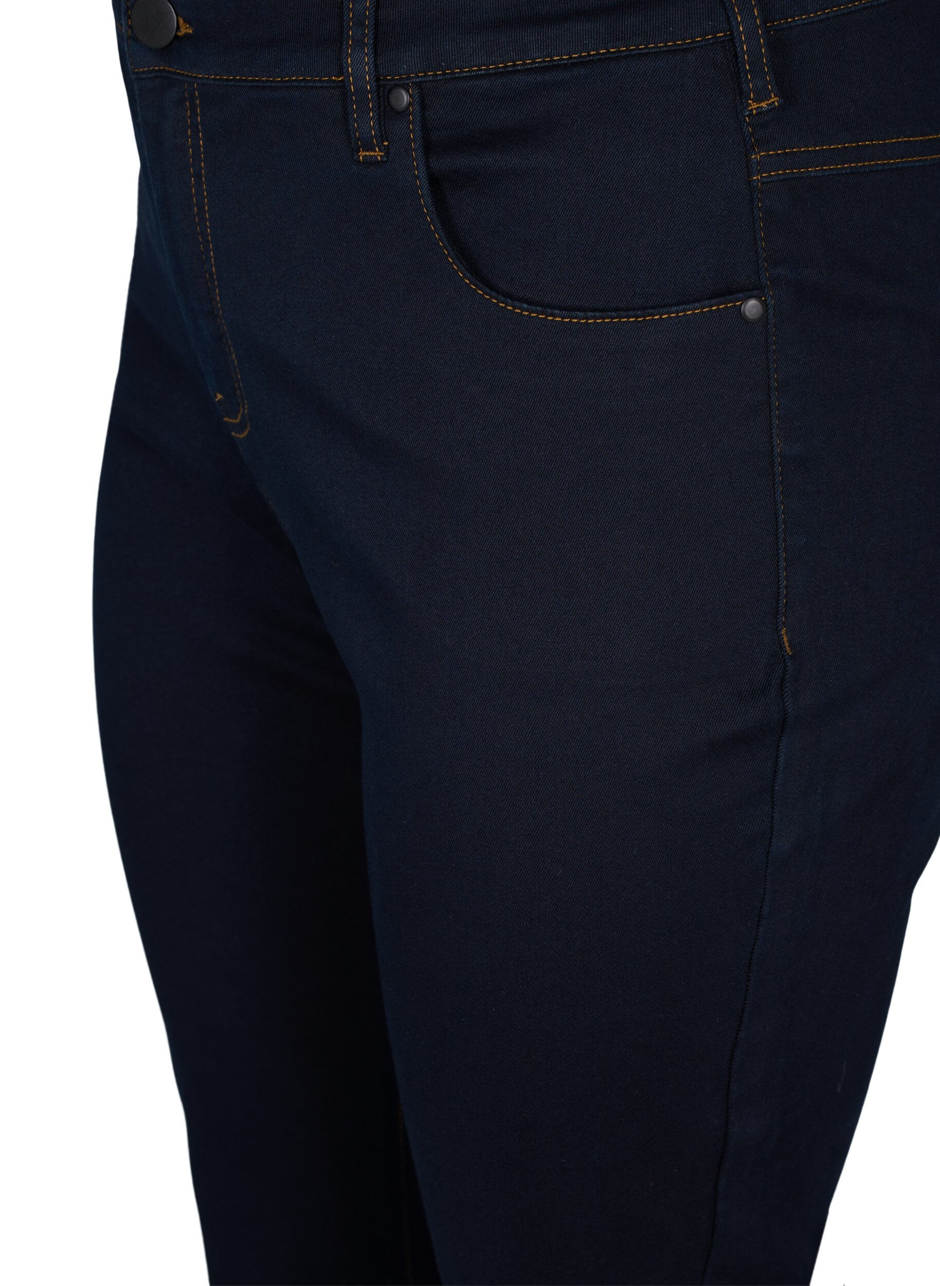 ZizziSlim fit Emily jeans med normalh&ouml;g midja, Bl&aring;, Packshot image number 2