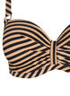 Bikinitopp med bygel och m&ouml;nster, Brun, Packshot image number 2