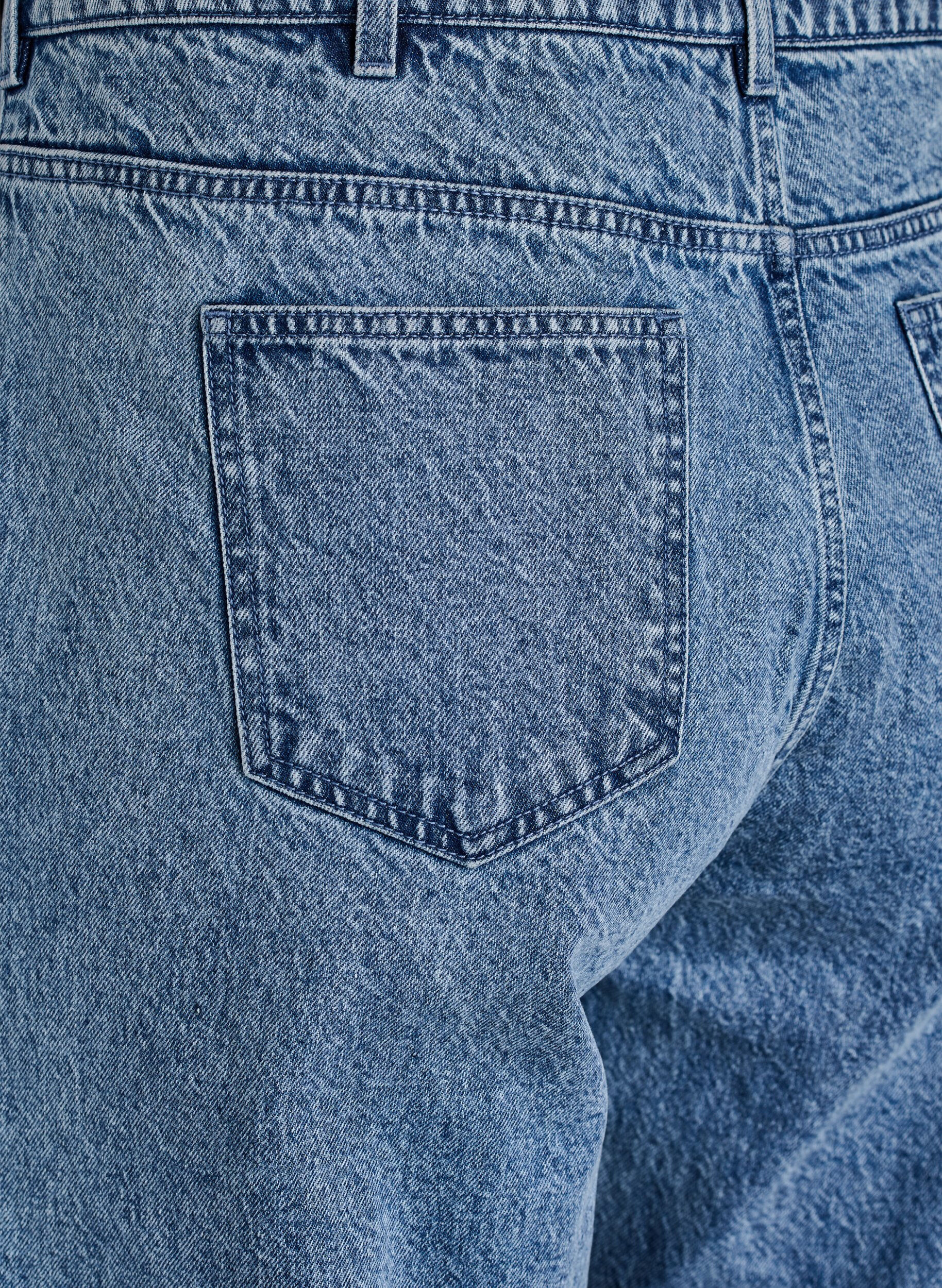 ZizziJeans med bred passform och s&ouml;mdetaljer, Bl&aring;, Packshot image number 3
