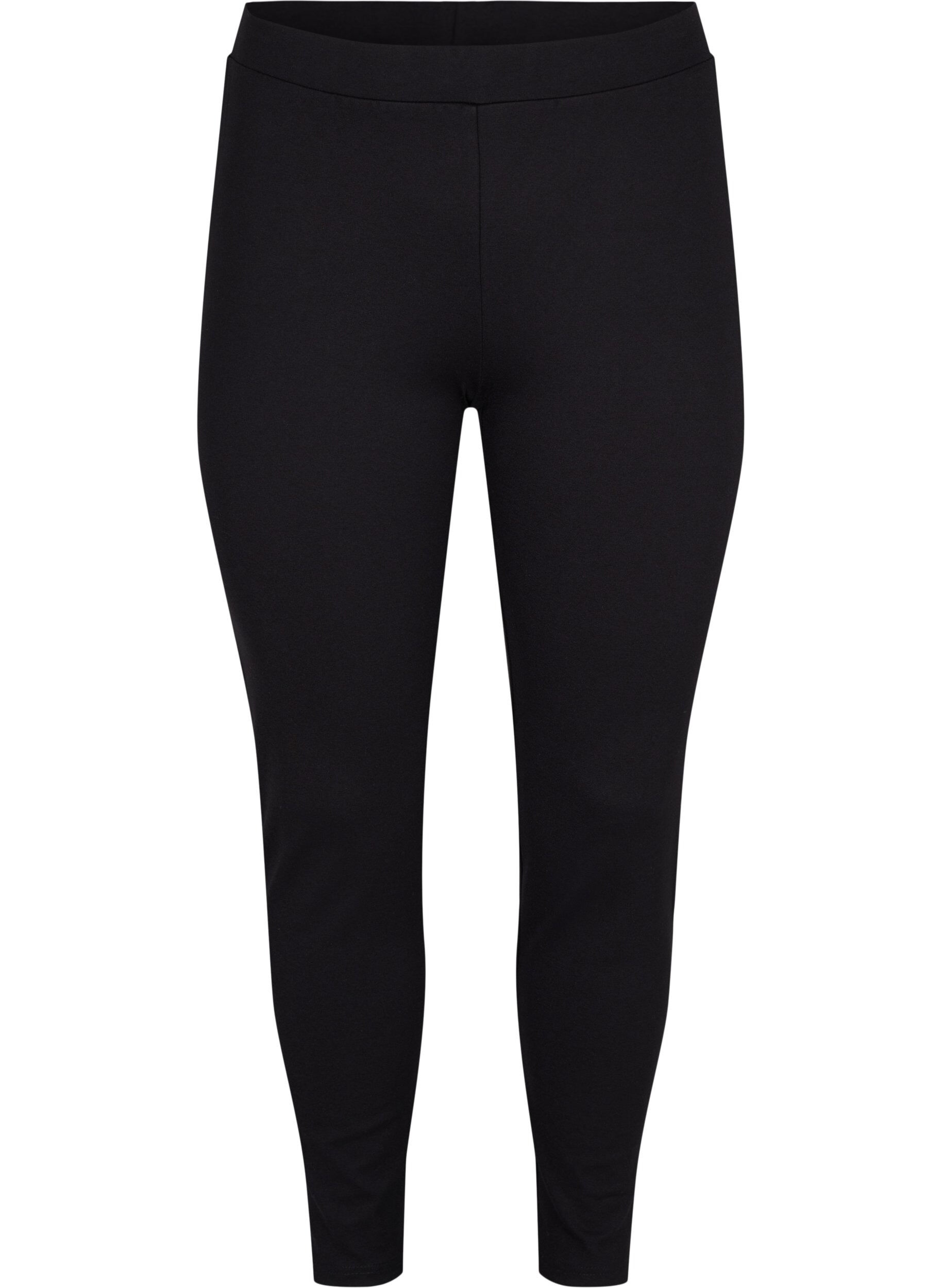 Zizzi Leggings med dragkedja, Black, Packshot image number 0