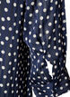 M&ouml;nstrad skjorta med st&aring;krage och 3/4-&auml;rmar, Bl&aring;, Packshot image number 3