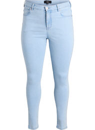 Amy jeans med h&ouml;g midja och supersmal passform, Bl&aring;