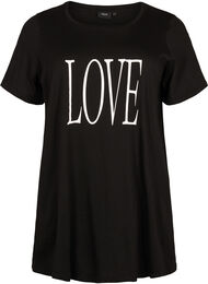Oversized t-shirt med tryck , Black W. Love