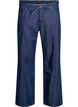 Vida jeans med knytsk&auml;rp och h&ouml;g midja, Bl&aring;, Packshot image number 0