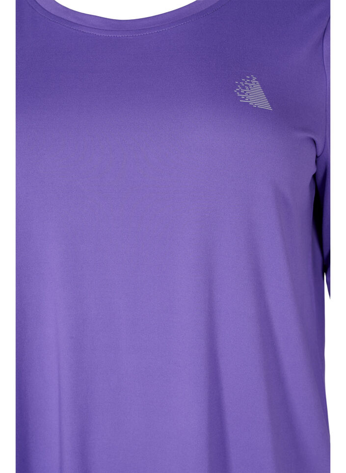 Tr&auml;ningstr&ouml;ja med 3/4 &auml;rmar, Lila, Packshot image number 2