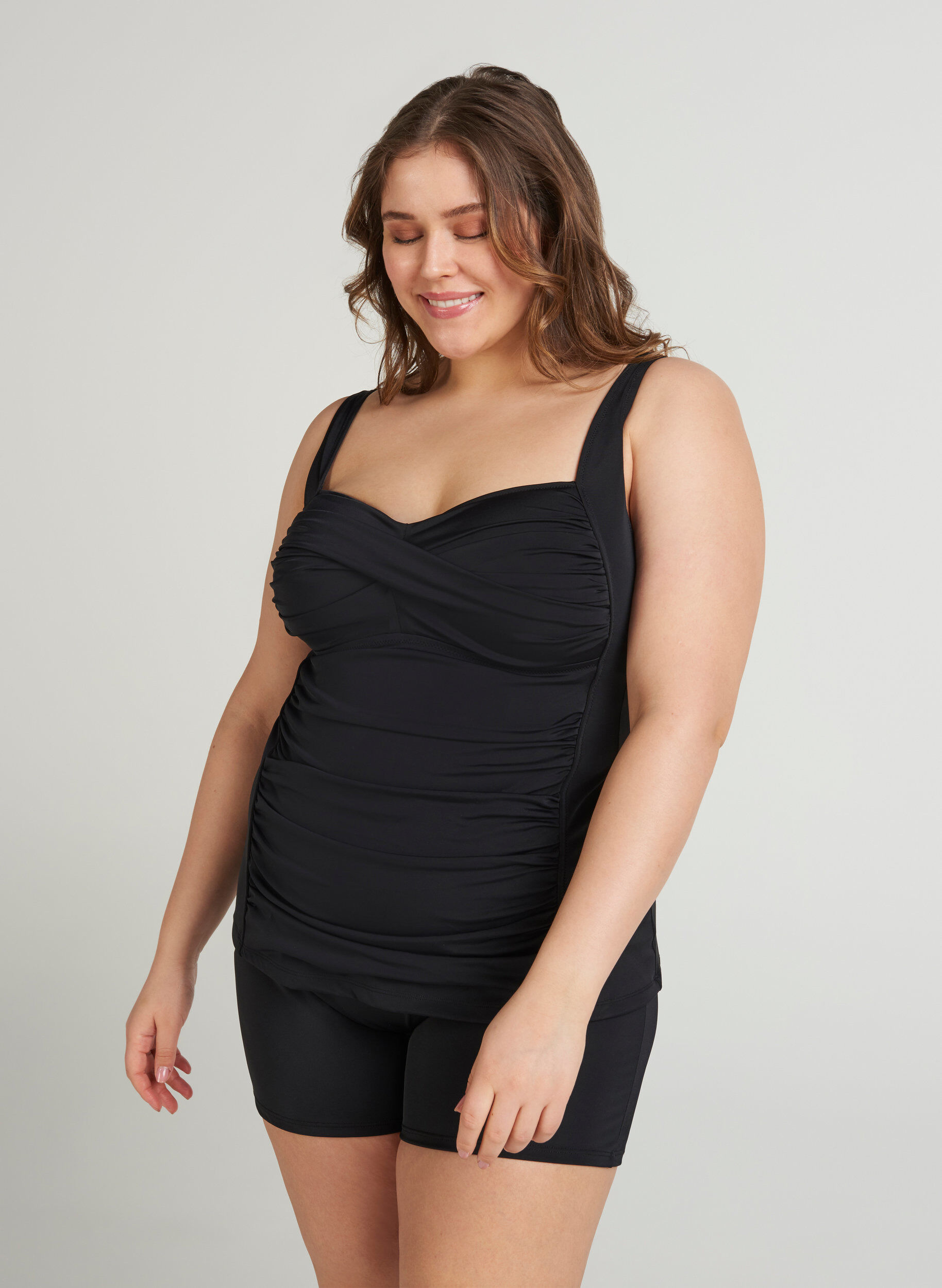 Zizzi Tankini, Svart, Model image number 1