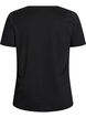T-shirt med tryck, Svart, Packshot image number 1