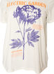 T-shirt i bomull med tryck, Vit, Packshot image number 2