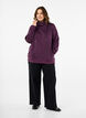 FLASH - Sweatshirt med hög krage, Plum Perfect, Model image number 2