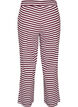 Randiga pyjamasbyxor med h&ouml;g midja och vida ben, R&ouml;d, Packshot image number 1