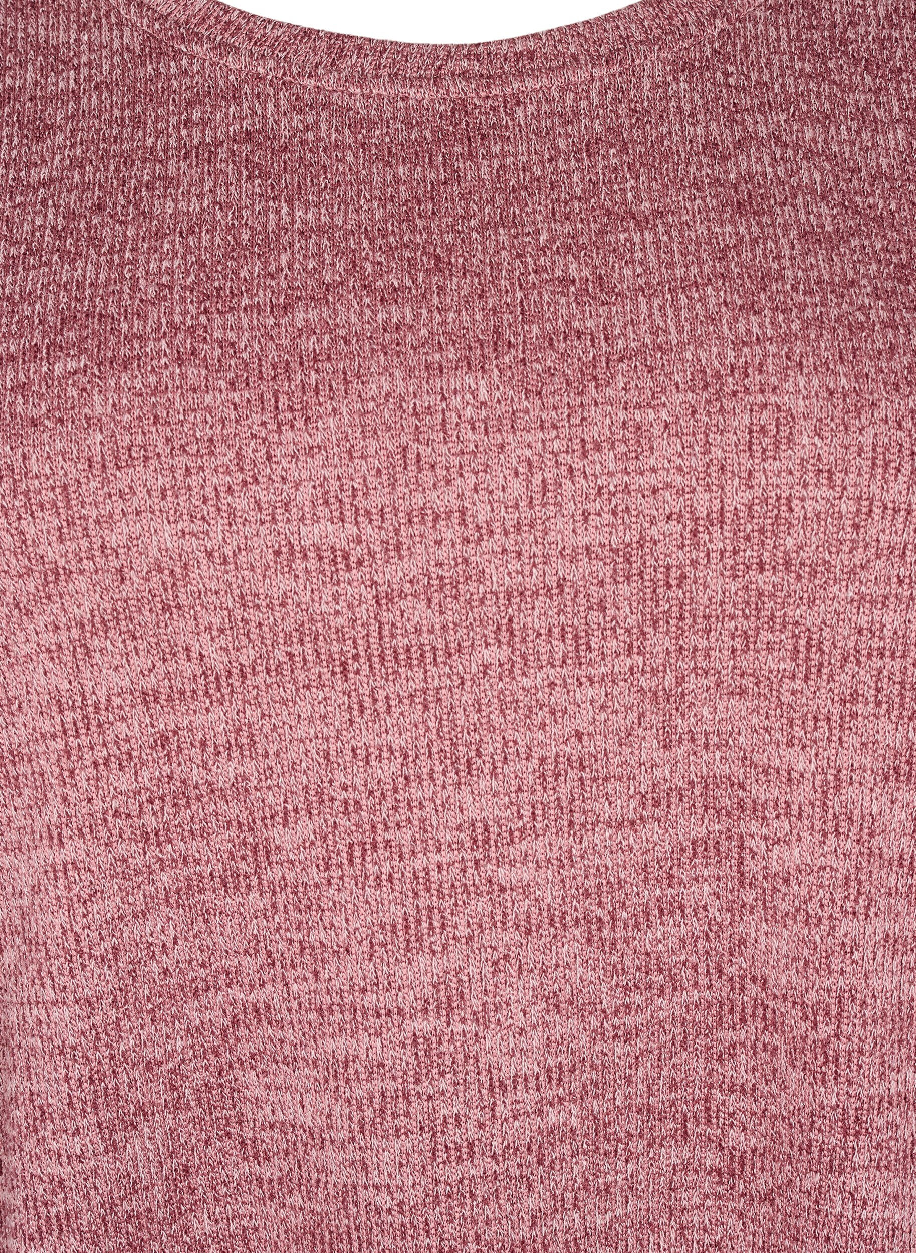 Zizzi FLASH - Jerseyblus med l&aring;nga &auml;rmar, Rosa, Packshot image number 2