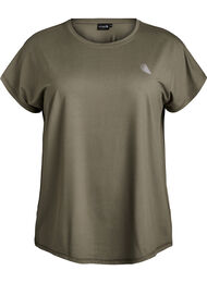 Enf&auml;rgad tr&auml;nings-T-shirt, Gr&ouml;n