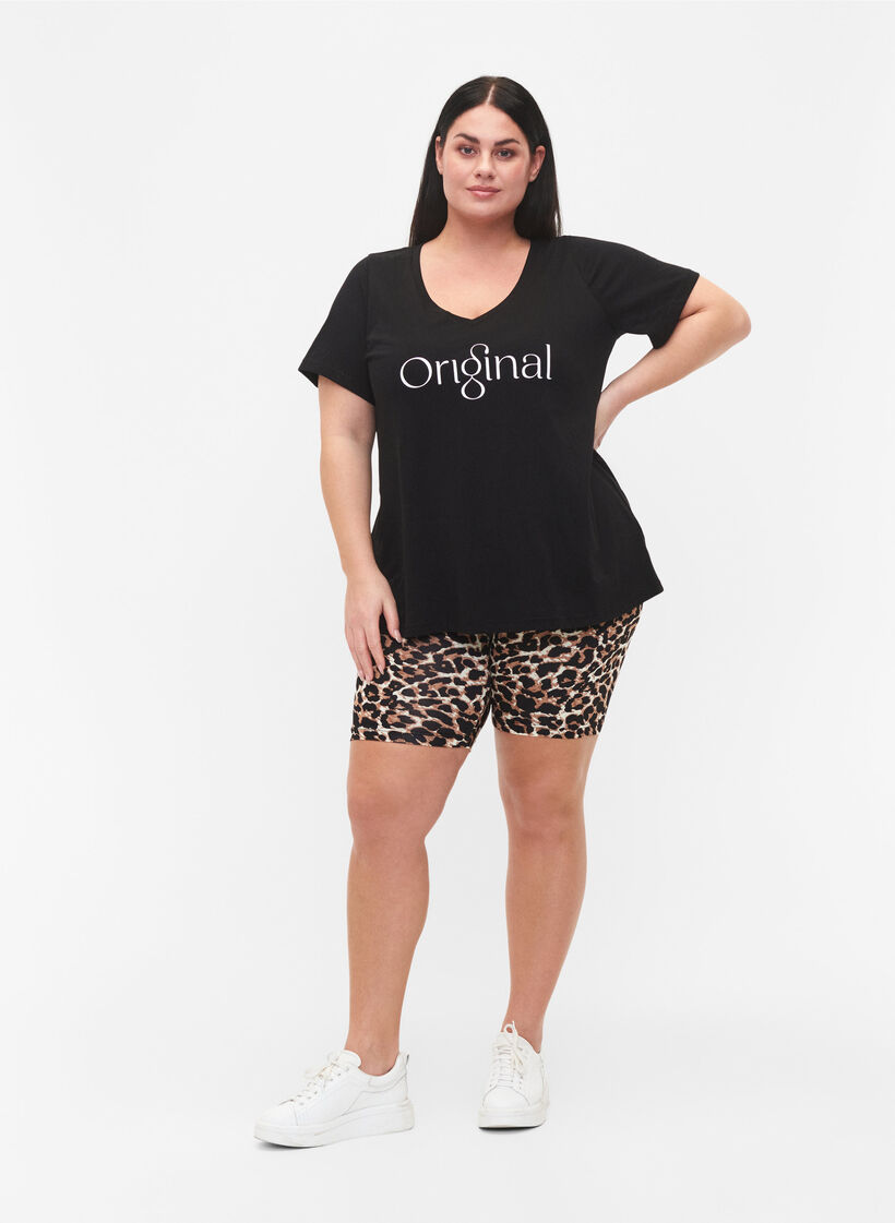 2-pack cykelshorts, Svart, Model image number 1