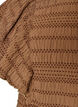 Blus med smock och volang&auml;rmar, Brun, Packshot image number 2