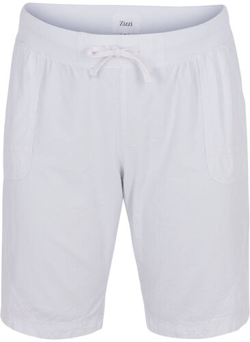 Bekväma shorts, Bright White, Packshot image number 0