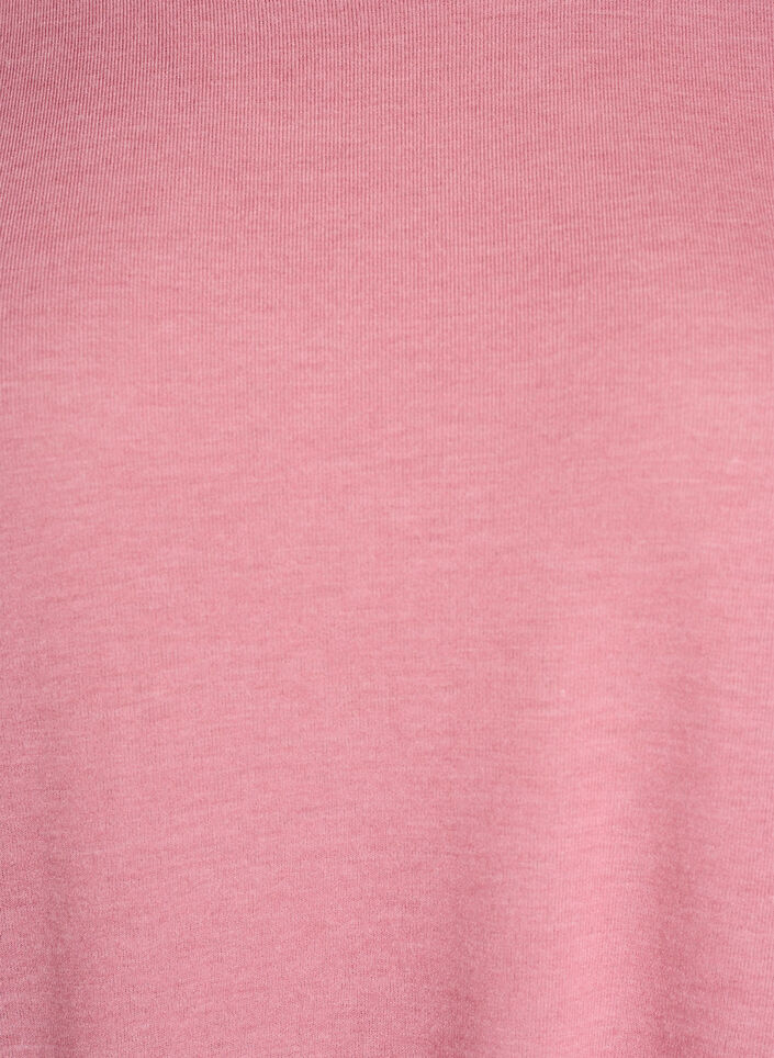 Jerseyblus med 3/4-&auml;rm, Rosa, Packshot image number 2